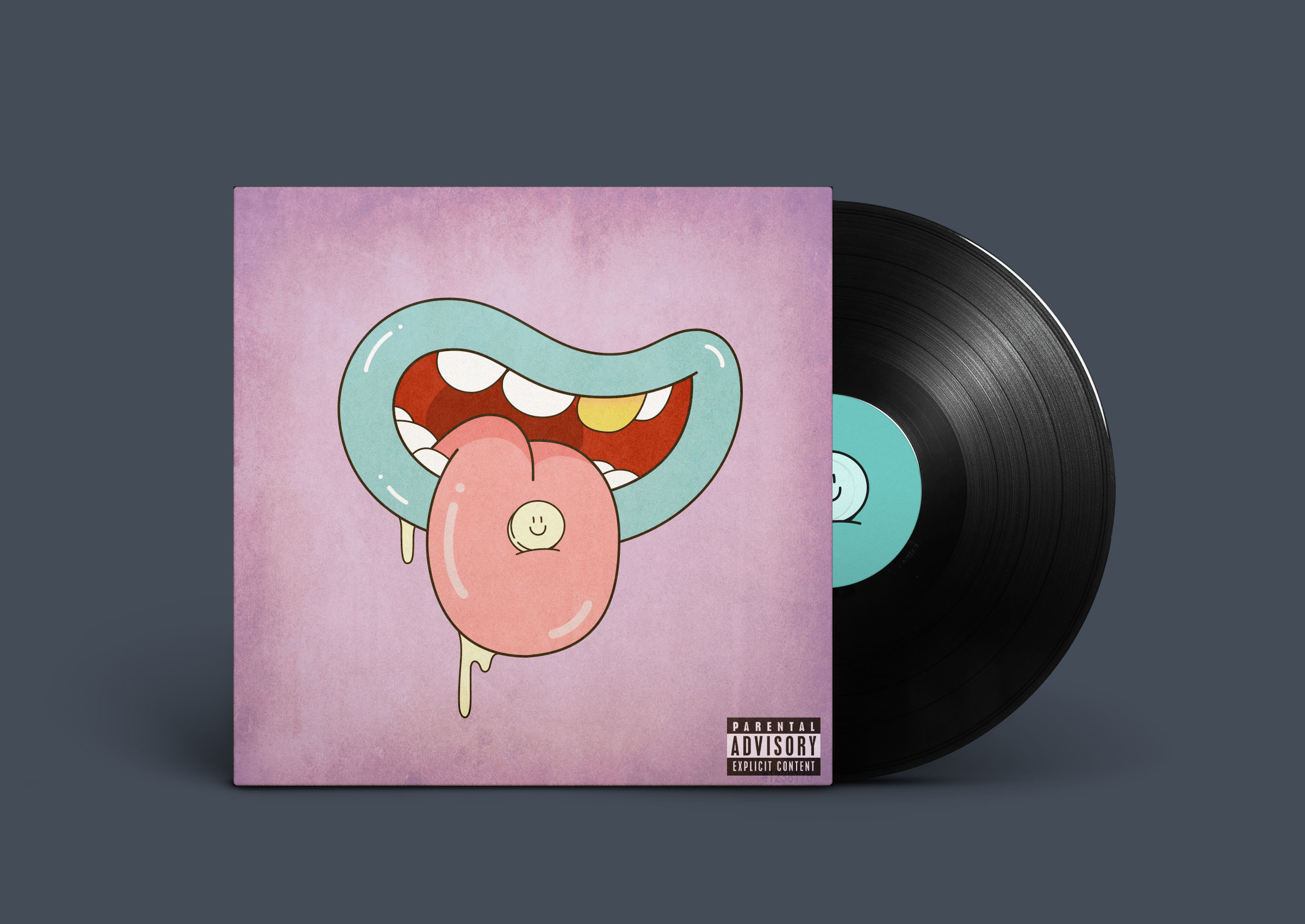 vinyl cover mouth with pill